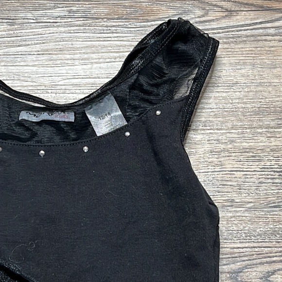 Moret Kids Black Ballet Leo w/ attached Skirt - Size 12/14 - Picture 6 of 6